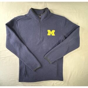 Knights‎ Apparel Michigan Wolverines Men's Small 1/4 Zip Fleece Pullover College